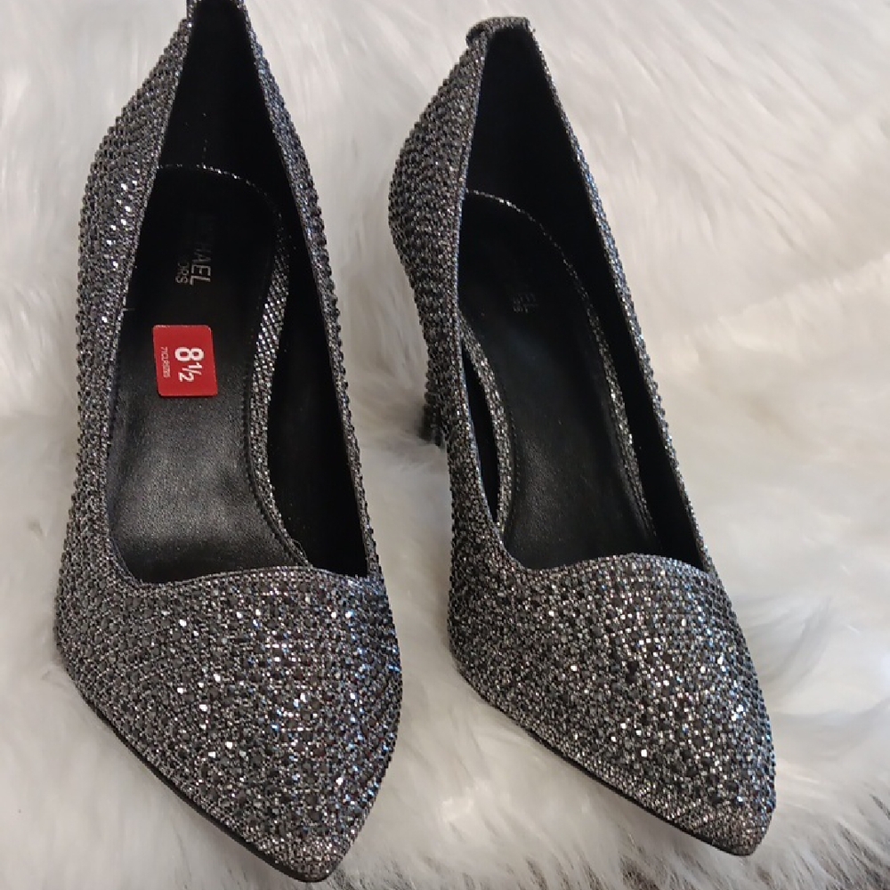 Michael Kors Silver Sparkly Heels